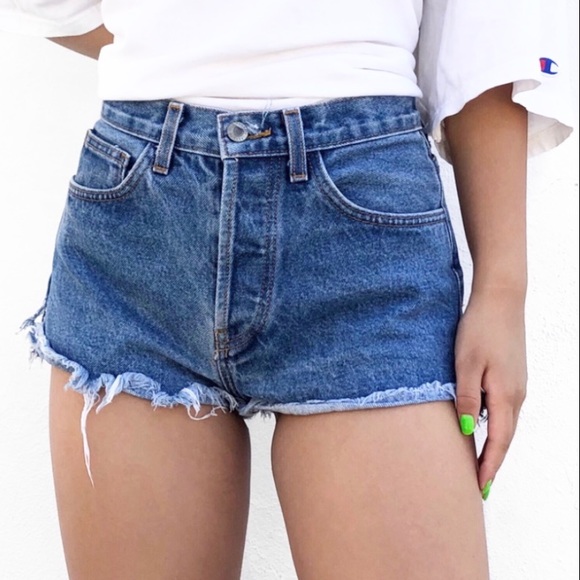 Brandy Melville Pants - Brandy Melville John Galt High Waist Cut Off Denim